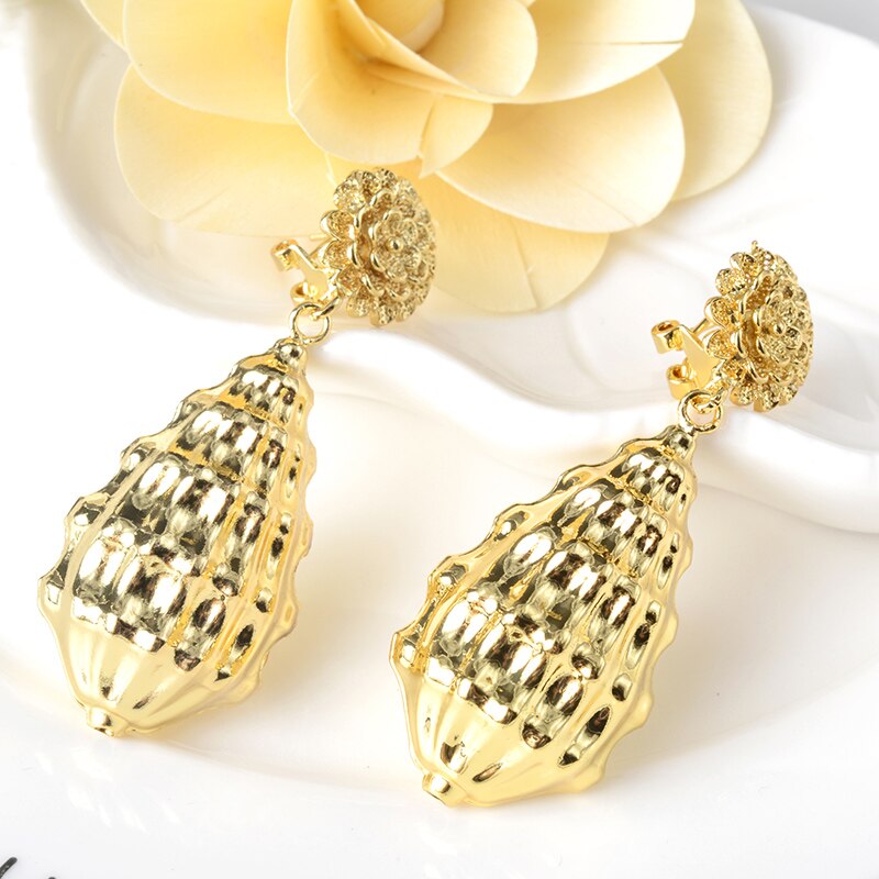 Zonnige sieraden klassieke sieraden voor vrouwen grote oorbellen romantisch voor bruiloft feest jubileum trendy oorbellen