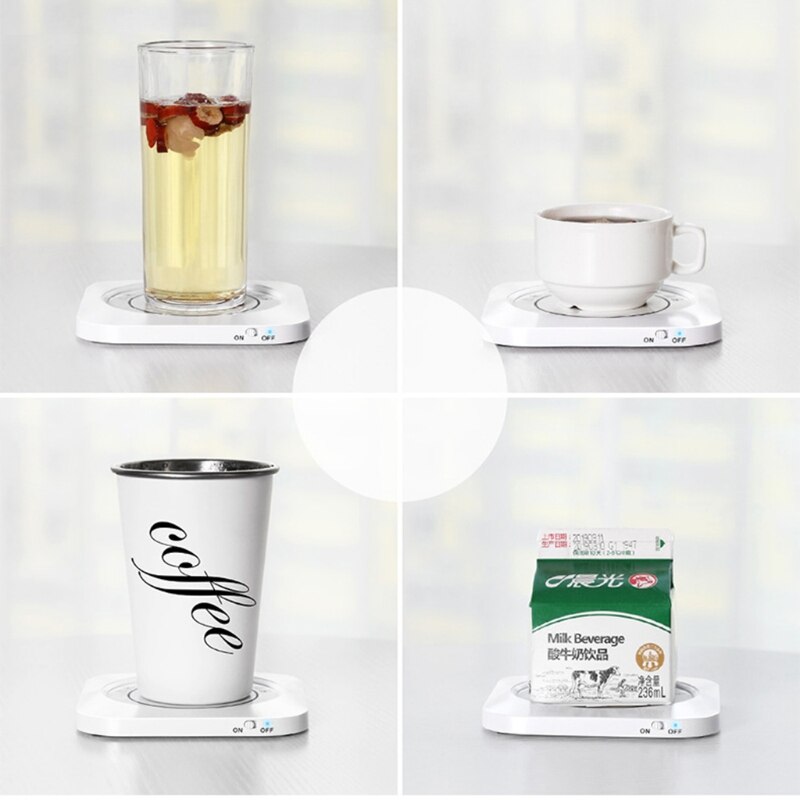 Usb Cup Vierkante Mok Warmer, Usb Cup Heater Usb Coaster Warmer Beverage Heater Voor Thuisgebruik Kantoor