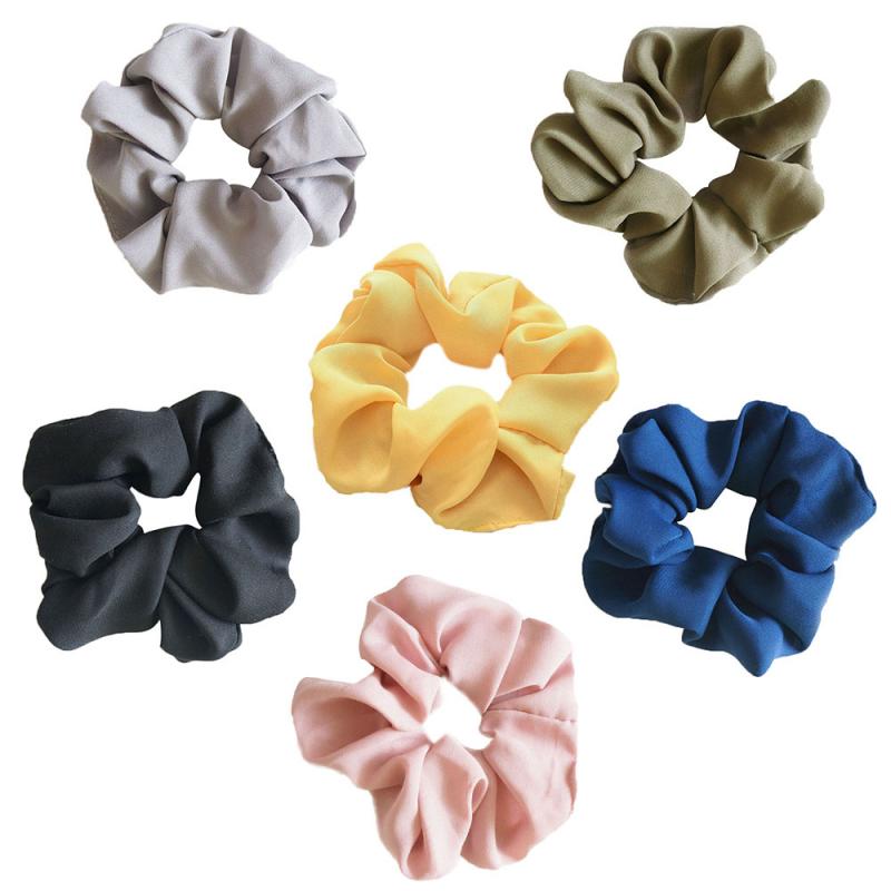Mode Effen Kleur Licht Reflecteren Haar Scrunchies Paardenstaart Houder Soft Stretchy Haar Elastisch Touw Accessoires Voor Vrouwen Haarband