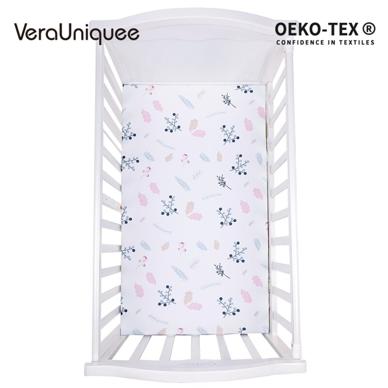 Verauniquee baby lakan 100%  polyester spädbarn baby elastiskt inpassad lakan mjukt andas pojkar lakan för barn sängkläder: Babylakan 1