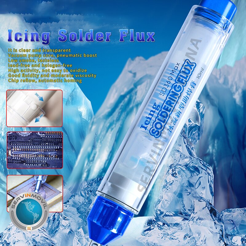 Mechanic SD360 10CC Flux Solder Paste No-clean Transparent Welding Paste Flux With Push Rod Flux Suit for BGA Soldering Tools