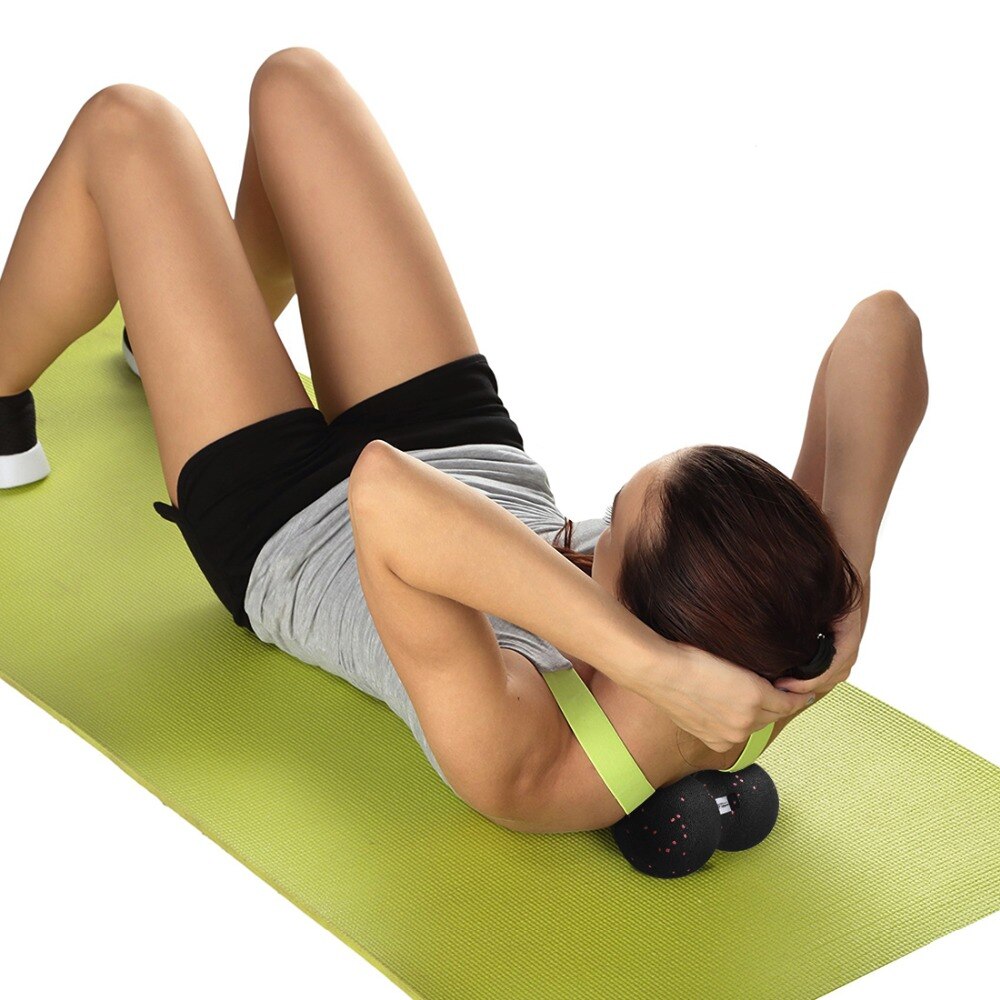 Juego de Pelota de cacahuete con rodillo de espuma para Yoga para mujer, pelota de masaje de cacahuetes para Terapia de ejercicio de relajación para gimnasio y deportes para hombre