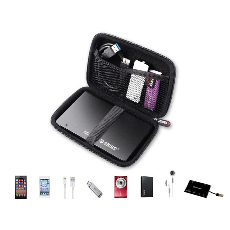 Draagbare EVA Opbergtas HDD Carry Case Digitale Accessoires Beschermen Zakken 72XD