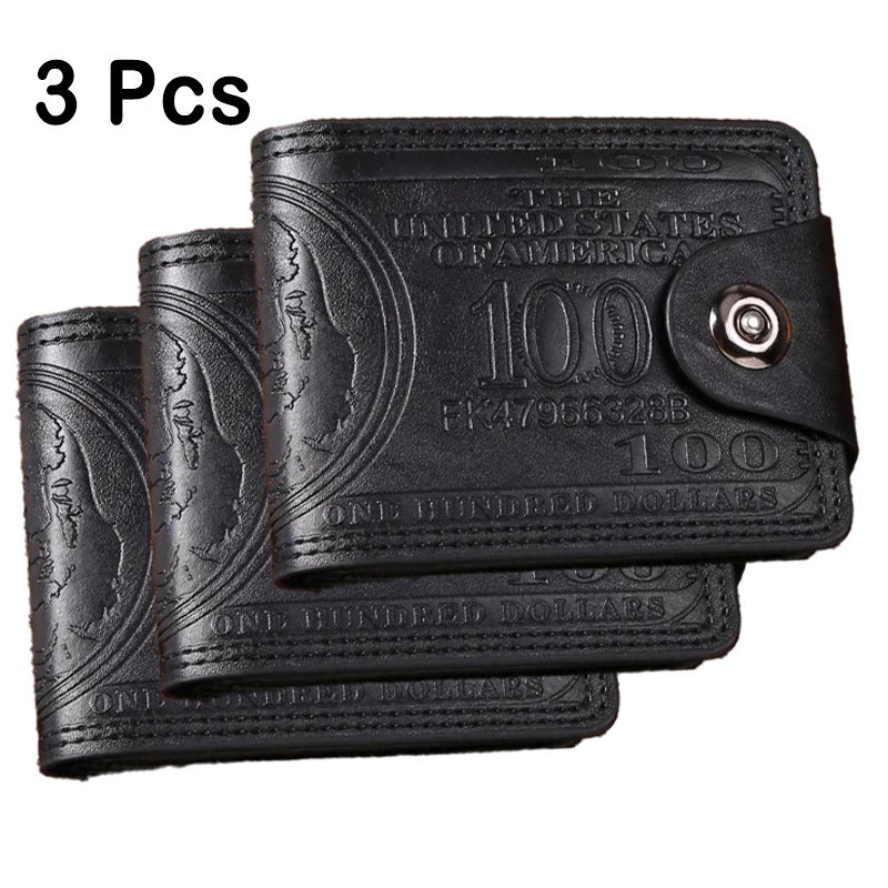 Men's Wallets with 100 US Dollar Pattern Hasp Male Leather Wallet with Zipper Card Holder Coin Pocket Purse cartera hombre: Blue