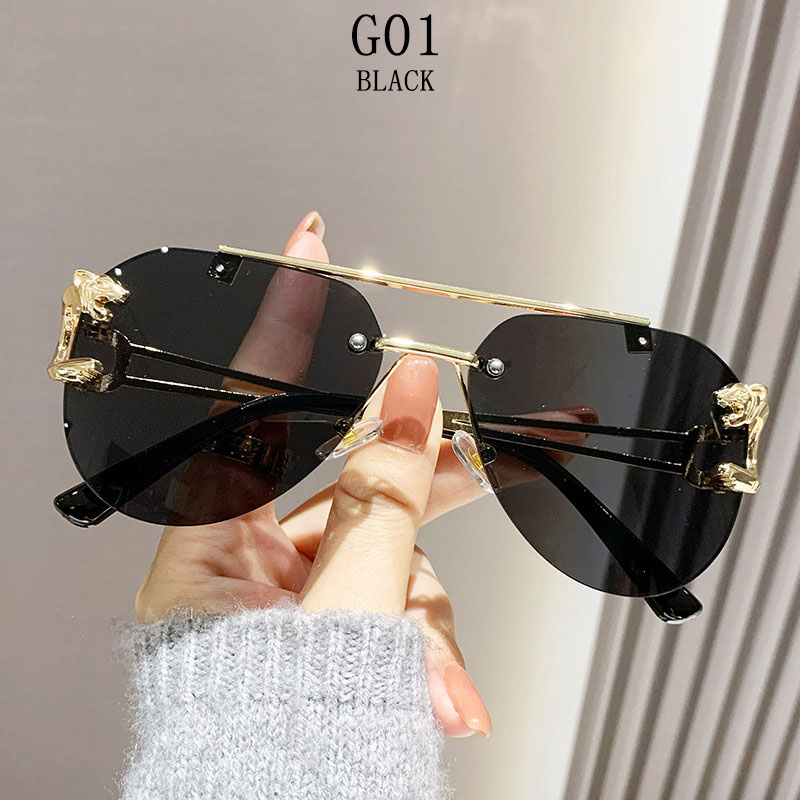 Bezramkowe designerskie okulary przeciwsłoneczne damskie modne luksusowe modne okulary przeciwsłoneczne męskie okulary w stylu vintage Lentes De Sol Mujer Lunette Soleil Femme: FIOLETOWY