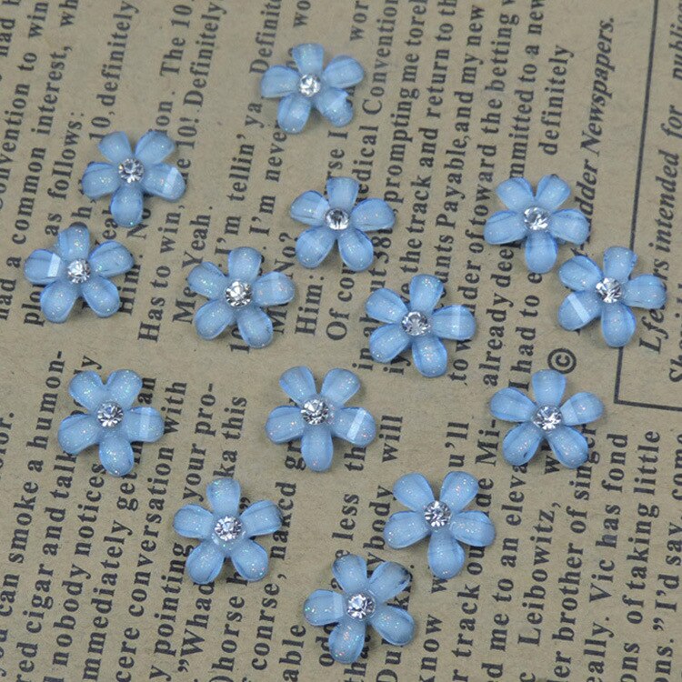 10 Pcs Kleurrijke Hars Bloem 10mm Diy Sieraden Maken Charms Sakura Handgemaakte Accessoires Voor Thuis