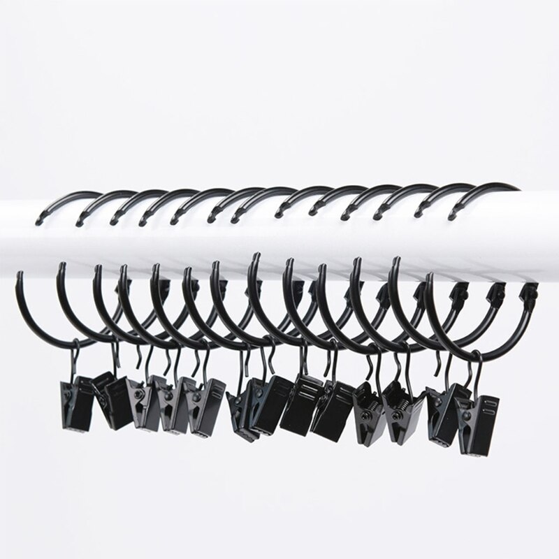 Lsgoodcare Vorhang-Clips Mit Ringen, 20 Stück, Weiß, 7,6 Cm – Abnehmbar & Rostfrei