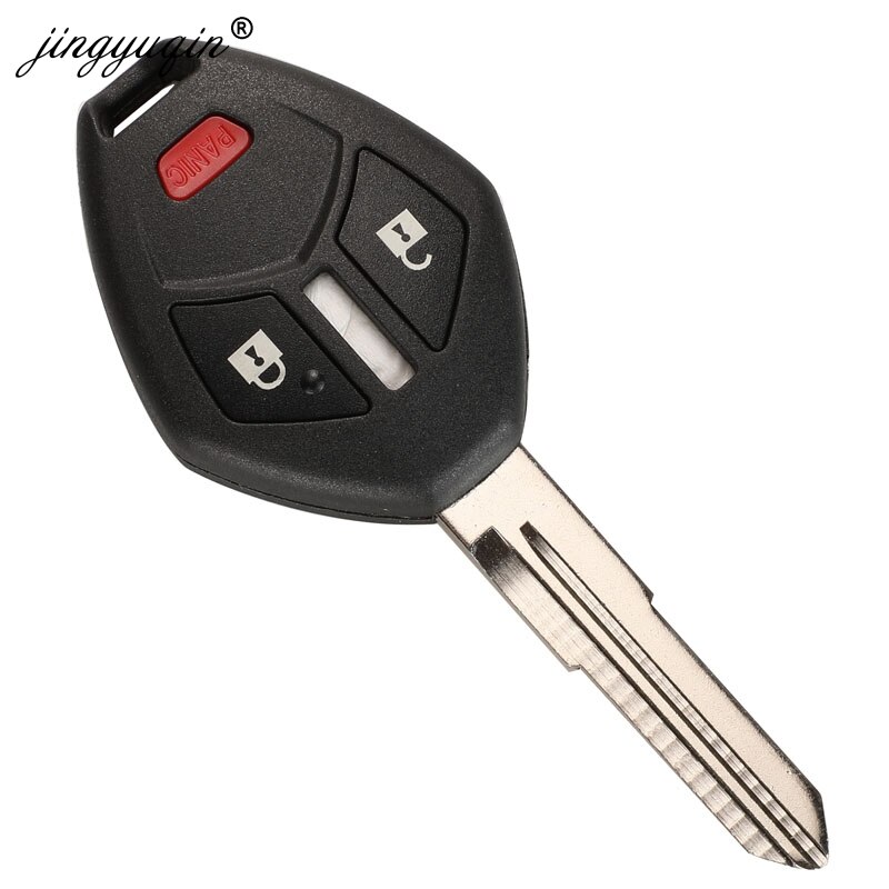 jingyuqin Remote Key Shell Case Fob For Mitsubishi Lancer Outlander Endeavor Galant MIT11R Blade 3 /4 Buttons Car Key Style
