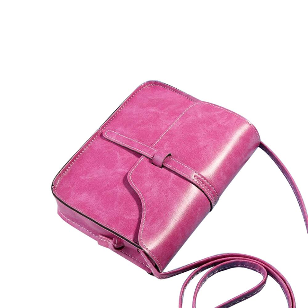 Casual Shoulder Bag simple Ladies Cross Body Bag Vintage Purse Bag Leather Cross Body Shoulder Messenger Bag женские#50: Lavender