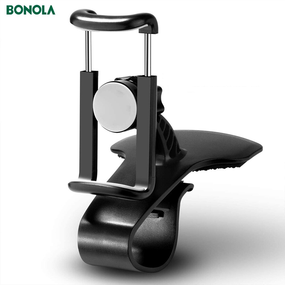 BONOLA 2 in 1 Ventilation hole car phone holder 360 degree rotating dashboard clip mounting holder for 4 to 6.5 inch smartphone