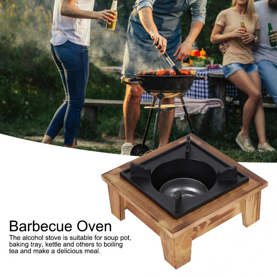 Horno portátil para barbacoa, horno de Alcohol, utensilios de cocina, utensilio de cocina para Picnic al aire libre, accesorios para barbacoas