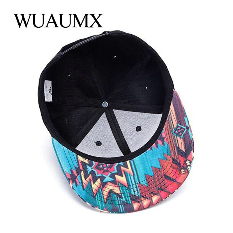 Wuaumx Spring Summer Snapback Caps Men Women Patchwork Baseball Cap Hip Hop Casquette Chapeau Bone Masculino Gorro Snap Back Hat