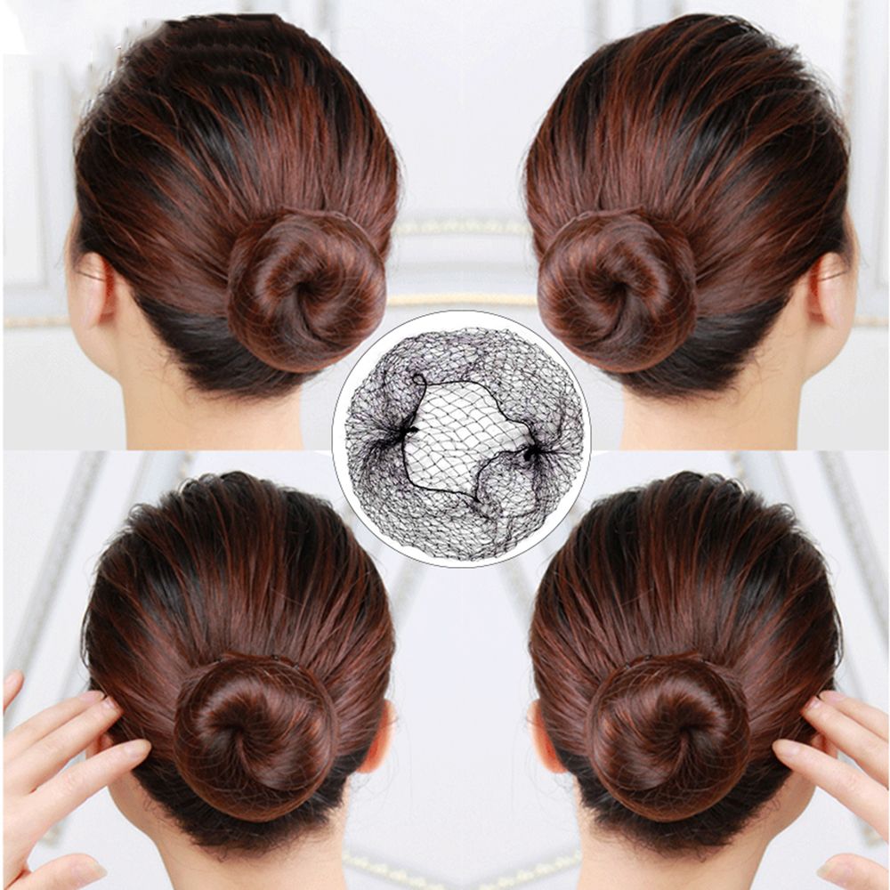 Malla de nailon desechable para pelucas, malla Invisible para el pelo, herramienta de peinado para moño, 5mm, 20 pulgadas, 20 piezas