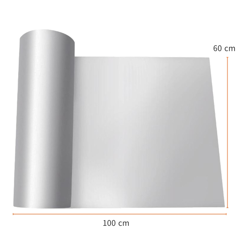 1 Roll Silver Reflective Solar Self-Adhesive Film Decorative Mirror Foil Waterproof Self Adhesive Mylar Mirrored Contact Paper: Default Title