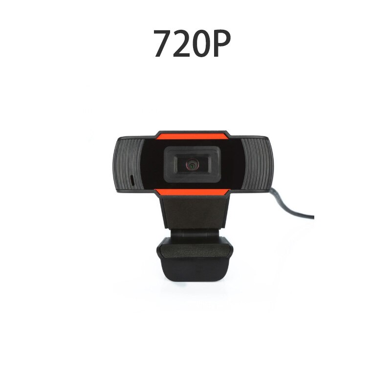 High Definition 1080P HD USB 2.0 Network Camera Auto Focusing With Microphone Built-in Noise Reduction For PC Laptop Desktop: 1080P black orange