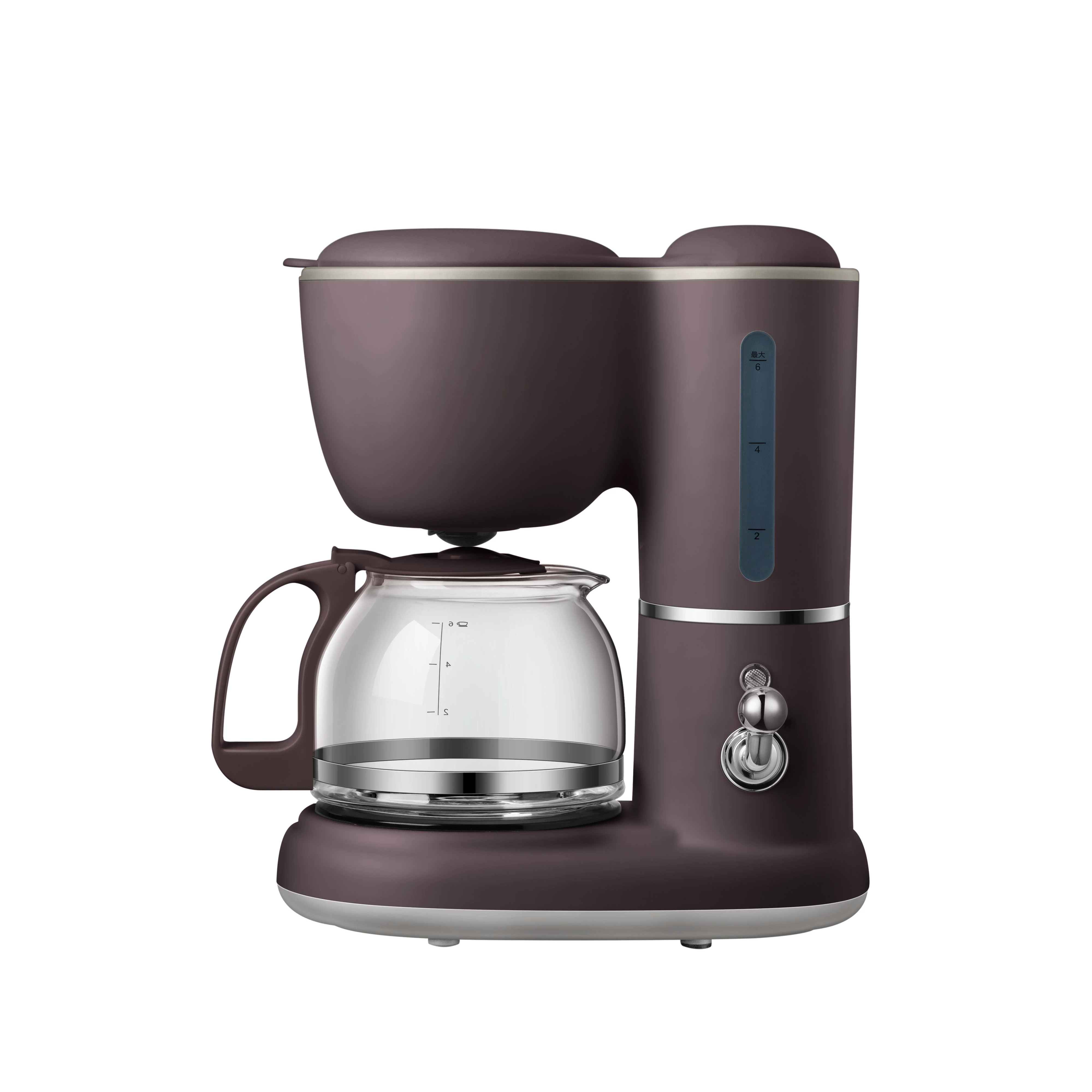 Fully Automatic Drip Coffee Maker Drip filter 600ml American coffee machine Tea Boiler Espresso Maker for home office 220V: Yellow