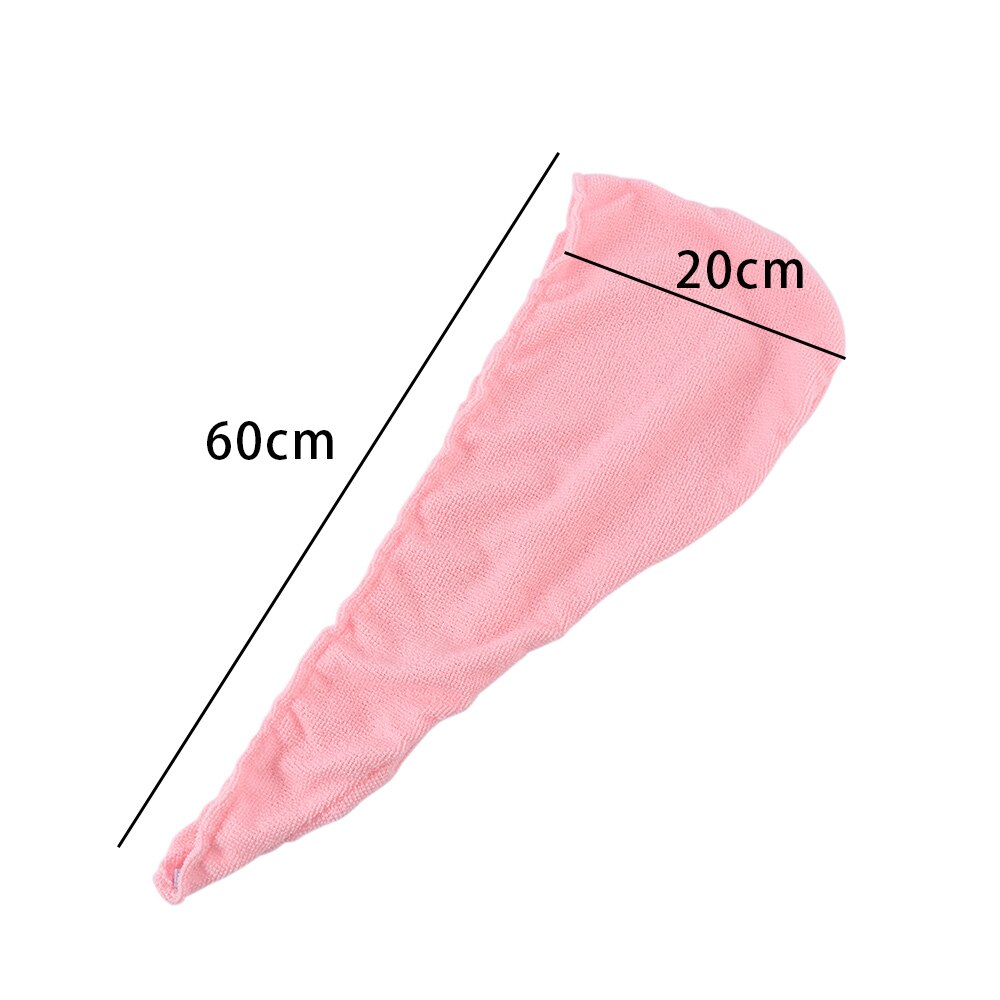 23x56cm microfibre bambou fiber magique séchage Turban enveloppement serviette/chapeau/casquette cheveux sec séchage rapide bain Salon serviettes nécessités à la maison