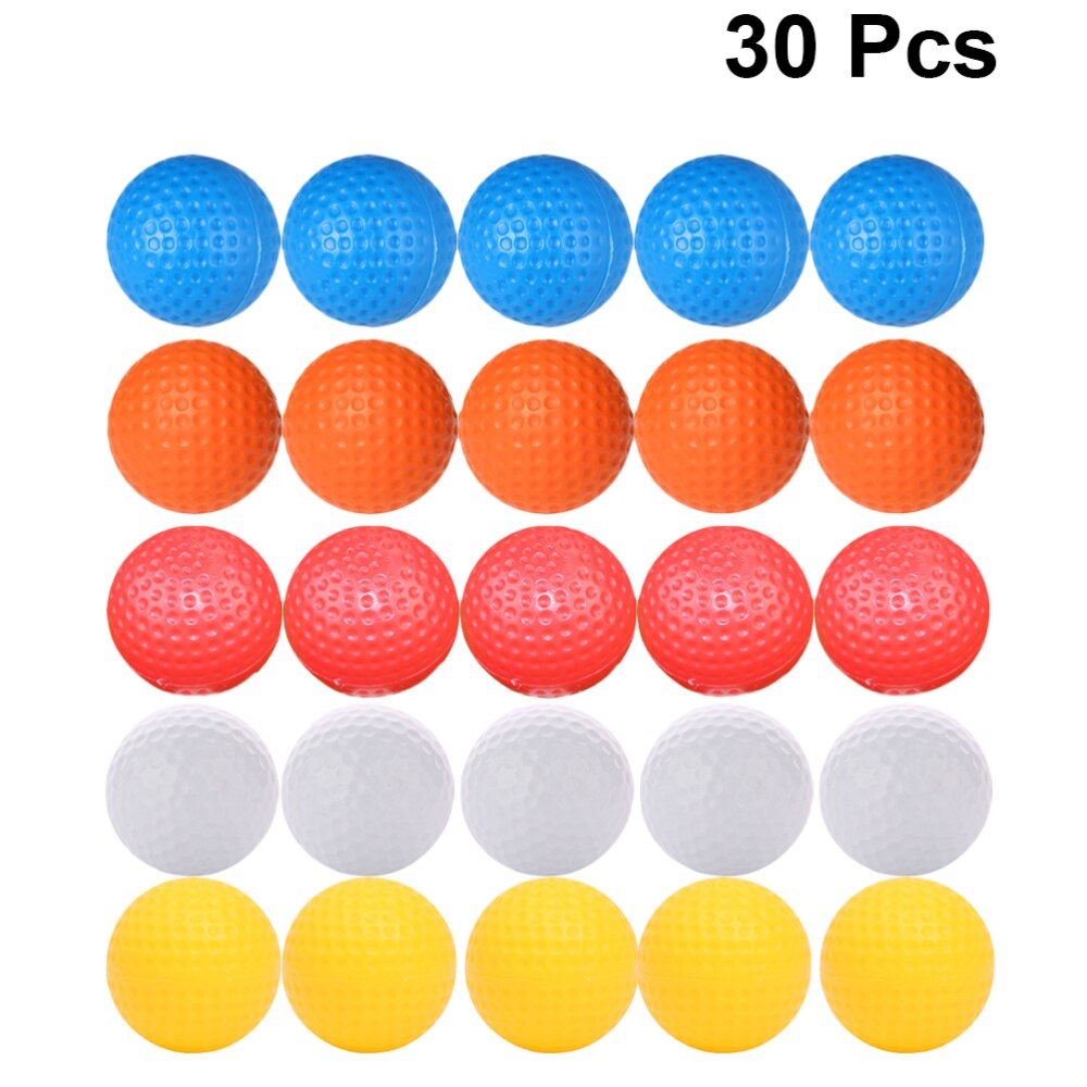 Convenient Lightweight Non-porous Practice Balls Golf Accessory Hollow Ball for Home