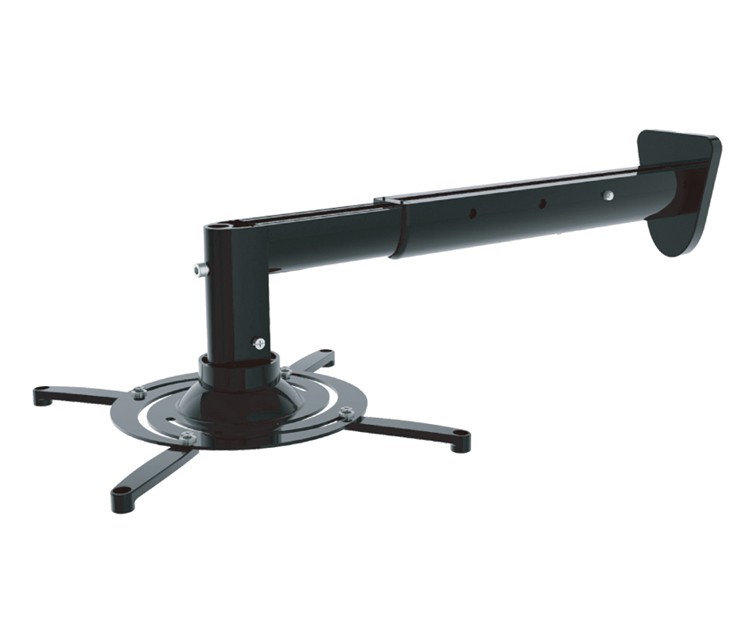 Ultra-long Aluminum Alloy 360 Degree Universal Projector Wall Mount Full Motion Retractable Projector Hanger Bracket PR05BL