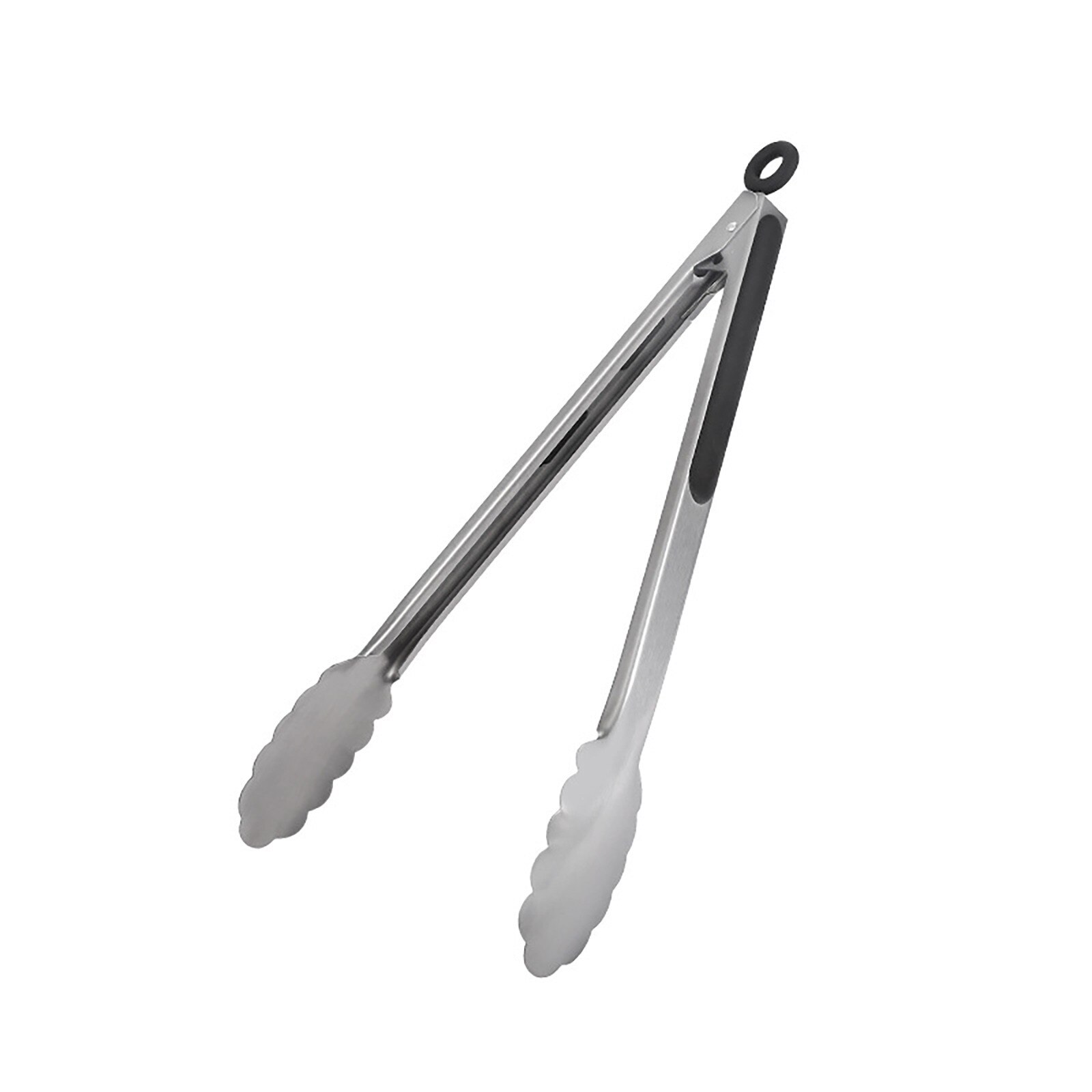 304 Stainless Steel Kitchen Tongs Brushed Steel Food Tongs With Ergonomic Grip Metal Kitchen Tongs Barbecue Cooking: D