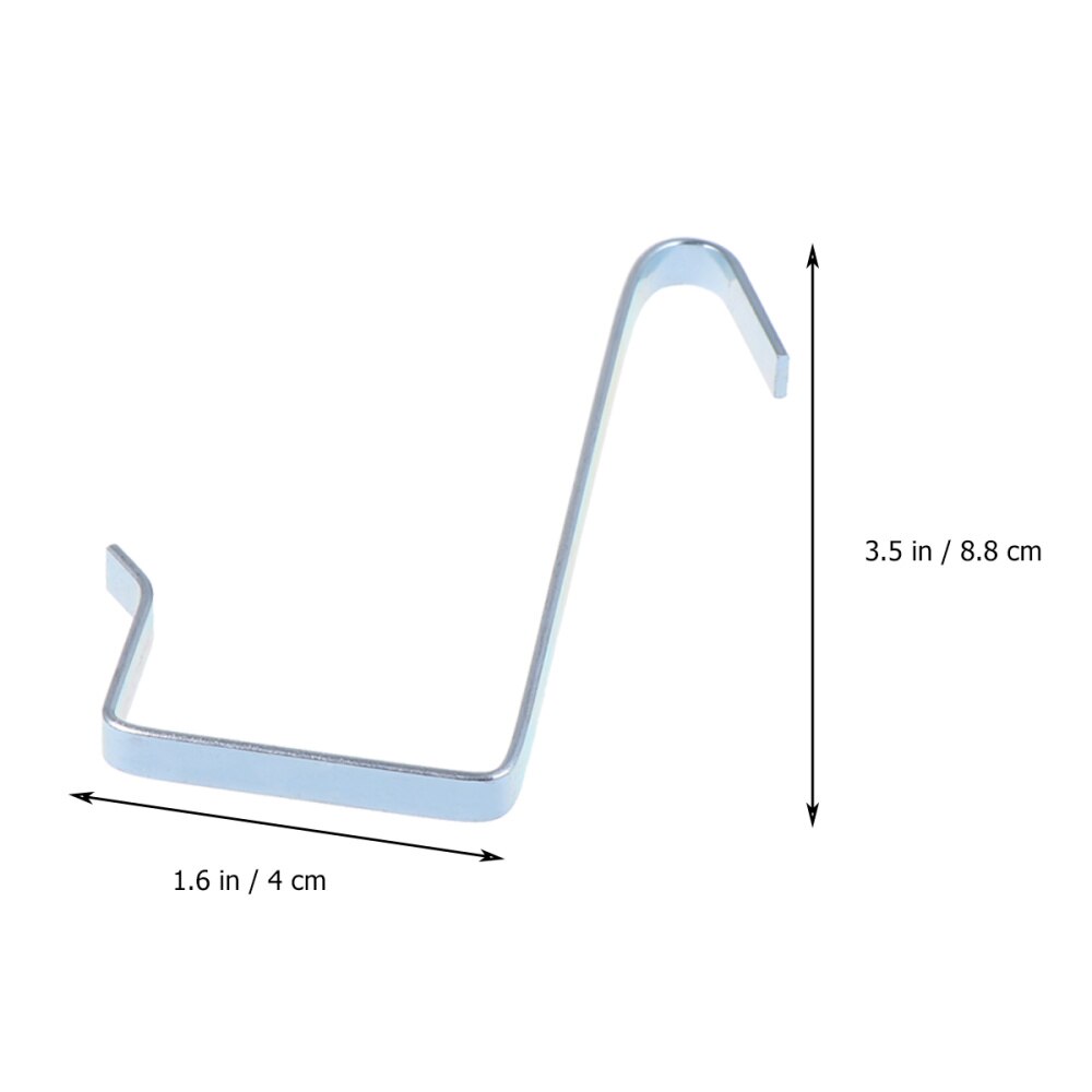 52Pcs Blue Iron Door Back Hooks Multifunctional Traceless Over the Door Hanger for Wall Storage Bag Pocket Hanging Bag