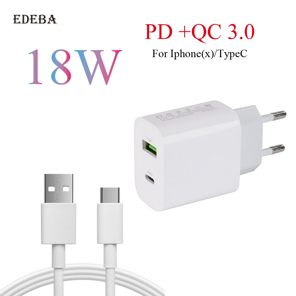 Fast Charger USB Charger 5V/3A 9V/2A 12V/1.5A PD Charger for Xiaomi Huawei Iphone Quick Charger Fast Charging Adapter