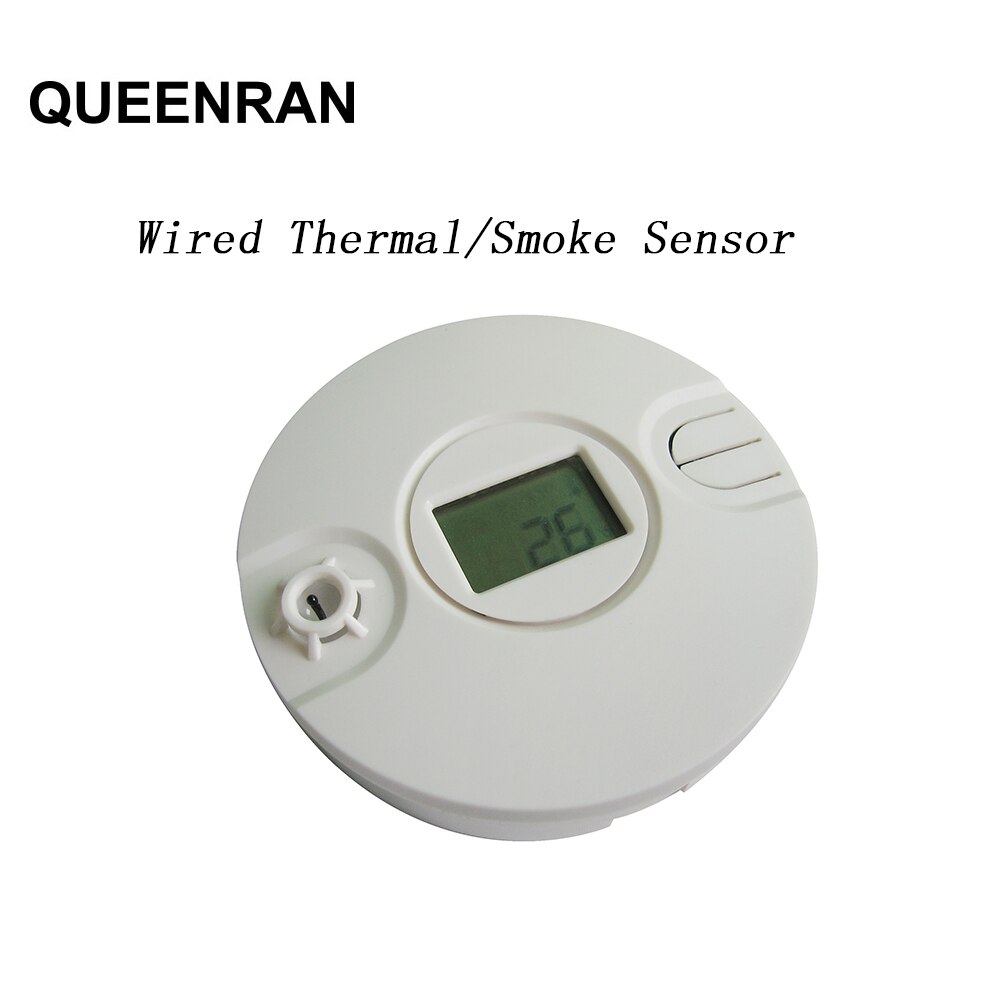 Wired Thermal/Heat Detector High Sensitive Alarm Sensor for all Wired Alarm Panel Fire Alert Protection Anti Burning Detector