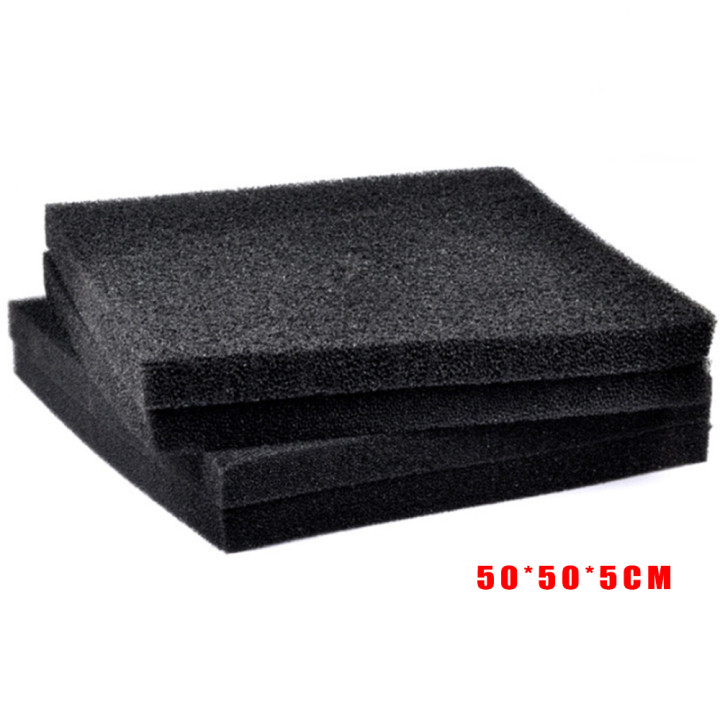 Filtro biológico de algodón de 2/4/5cm 50x50, estanque de espuma para acuario, tanque de peces, almohadilla de esponja, filtro de esponja para el Medio Ambiente de filtración primaria: 50 50 5CM / Mesopore