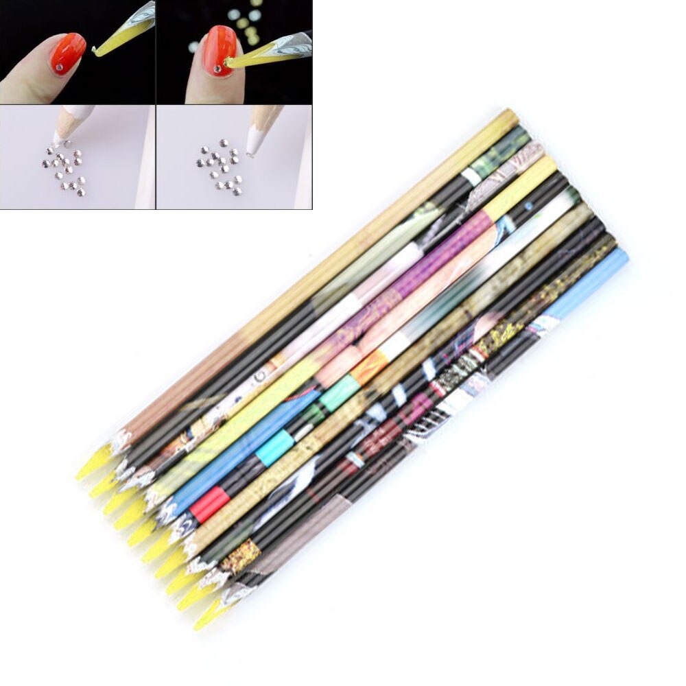 Lápiz de cera para uñas Nail Art, accesorio de belleza para la selección de cristal, 1 Uds.