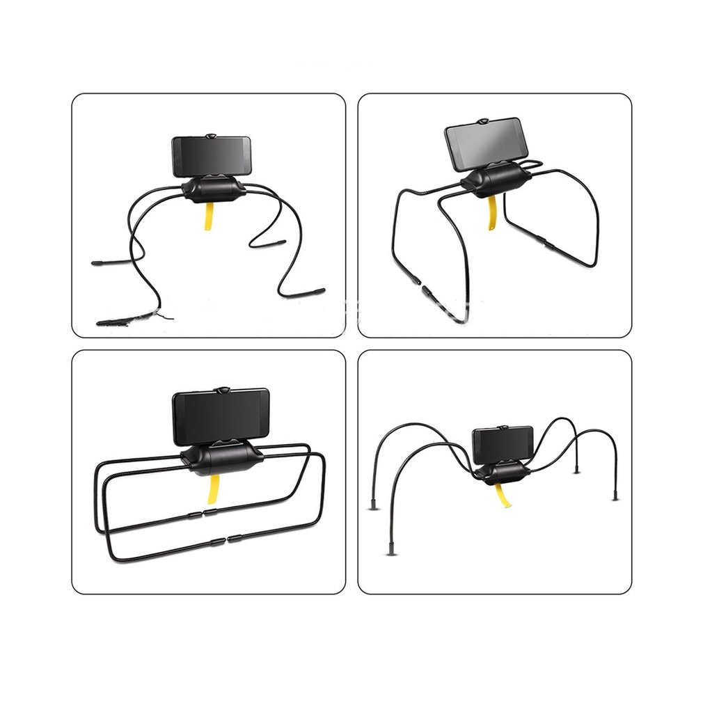 Universeller, faltbarer und flexibler tablet-ständer für bett und sofa, halterung aus kunststoff, verstellbare halterung, spinnenständer
