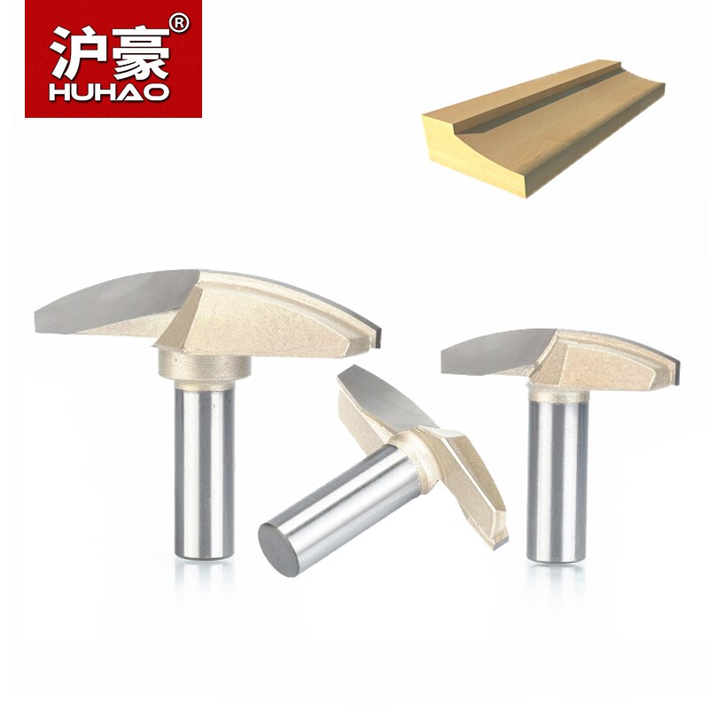 HUHAO 1pc 1/2" Shank Classical Plunge Bit CNC Woodworking Tools two Flute Router Bits For Wood Cutting The Wood Router Tool