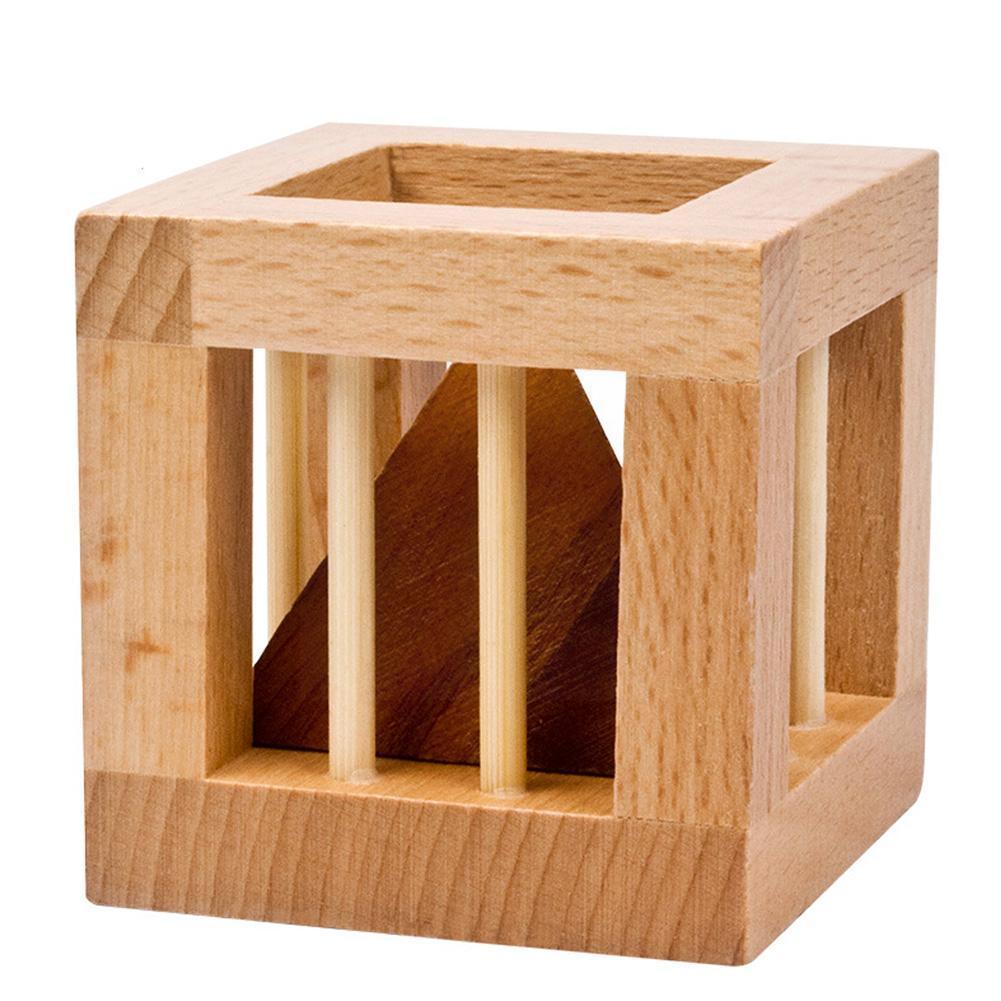 Holz Magie Kasten Puzzle Spiel Luban sperren freundlicher Gehirn Spiel Teaser Pädagogisches Holz 3d Erwachsene freundlicher Handgemachte Spielzeug Klassische T g1h7