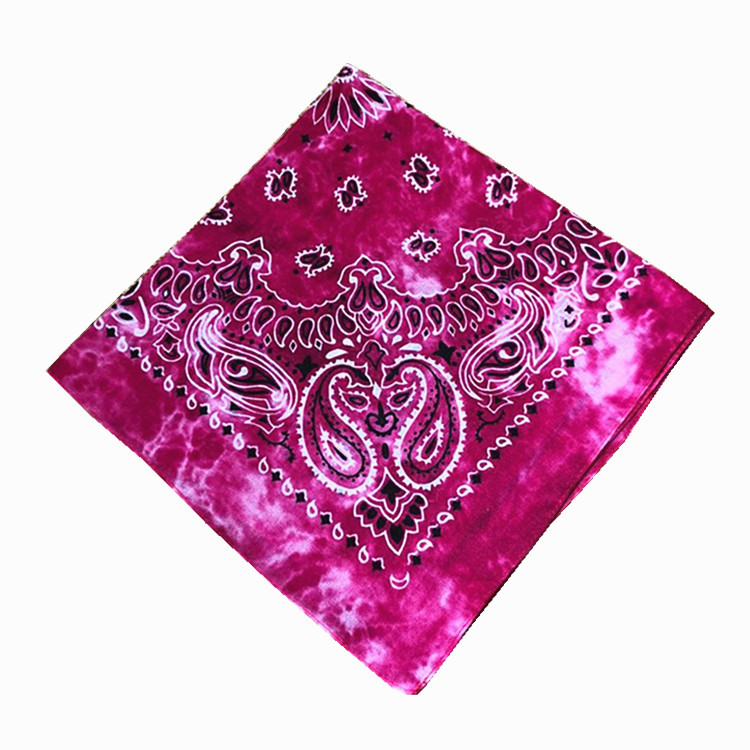 unisex Uomo Donna Bandana in cotone fascia per capelli cowboy Uomo motociclista sport Copricapo Polso Hairwrap Sciarpa avvolgente per la testa su un assolo lato Paisley: Blu profondo