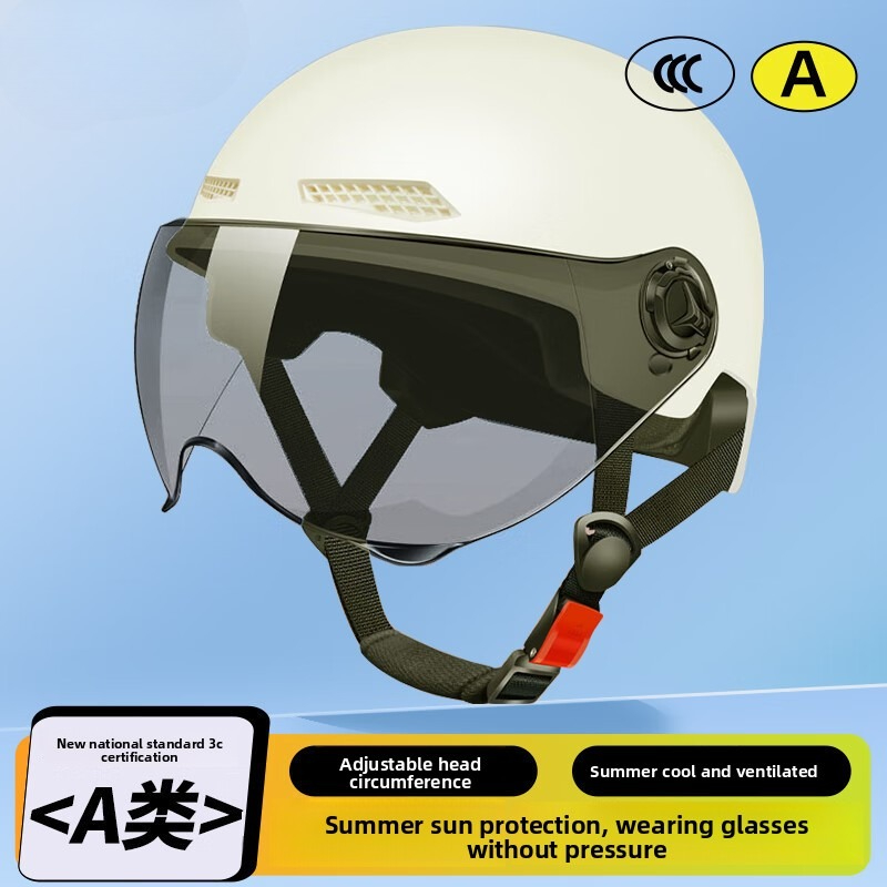 Veiligheidshelm voor fietsen, elektrische fietsen en motorfietsen (voor volwassenen en kinderen) met bril.: Bordeauxrood