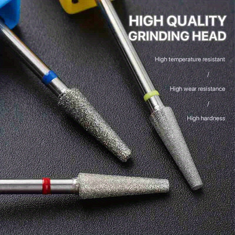 1/2/3/4 Uds. Broca de diamante para uñas, fresas eléctricas rotativas para pedicura, limas para manicura, rebabas para cutículas, herramientas para uñas, accesorios