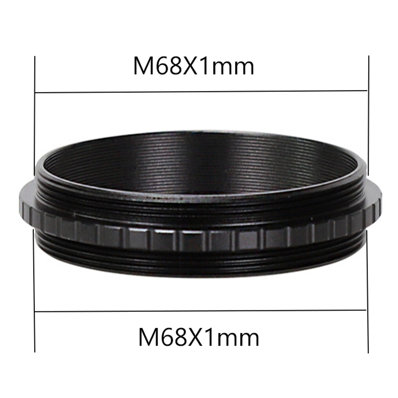 Adaptador de rosca macho de ambos lados T T2 M42 M48 M54 M56 SCT accesorios de fotografía para telescopio astronómico M42x0,75 M48x0,75 M54x0,75: Negro