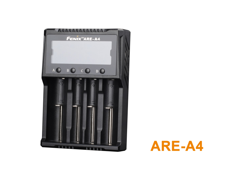 Fenix ARE-A4 Li-Ion NiMH Intelligente Acculader met Auto Adapter voor RCR123 18650 16340 14500 26650 AA AAA