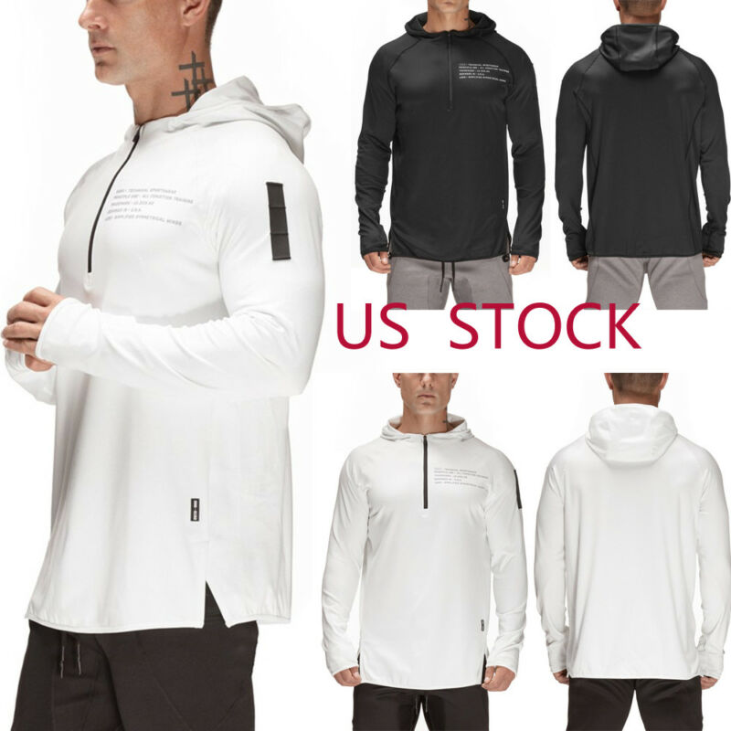 Men's Hoodie - Cotton Long Sleeve - Breathable Gym & Bodybuilding Top