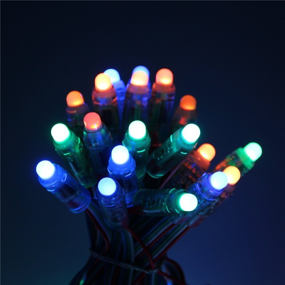 WS2811 2811 IC RGB Full Color 12mm Pixels digital Addressable 5V 12V Dream Color LED Pixels Module IP68 Waterproof Point Light