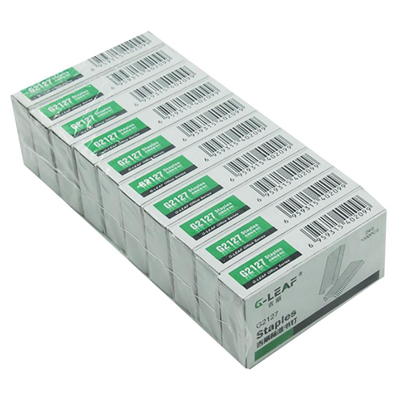 1000 pièces agrafes pour agrafeuse Mini petites agrafes de bureau école bureau Standard agrafes en métal fournitures de reliure argent