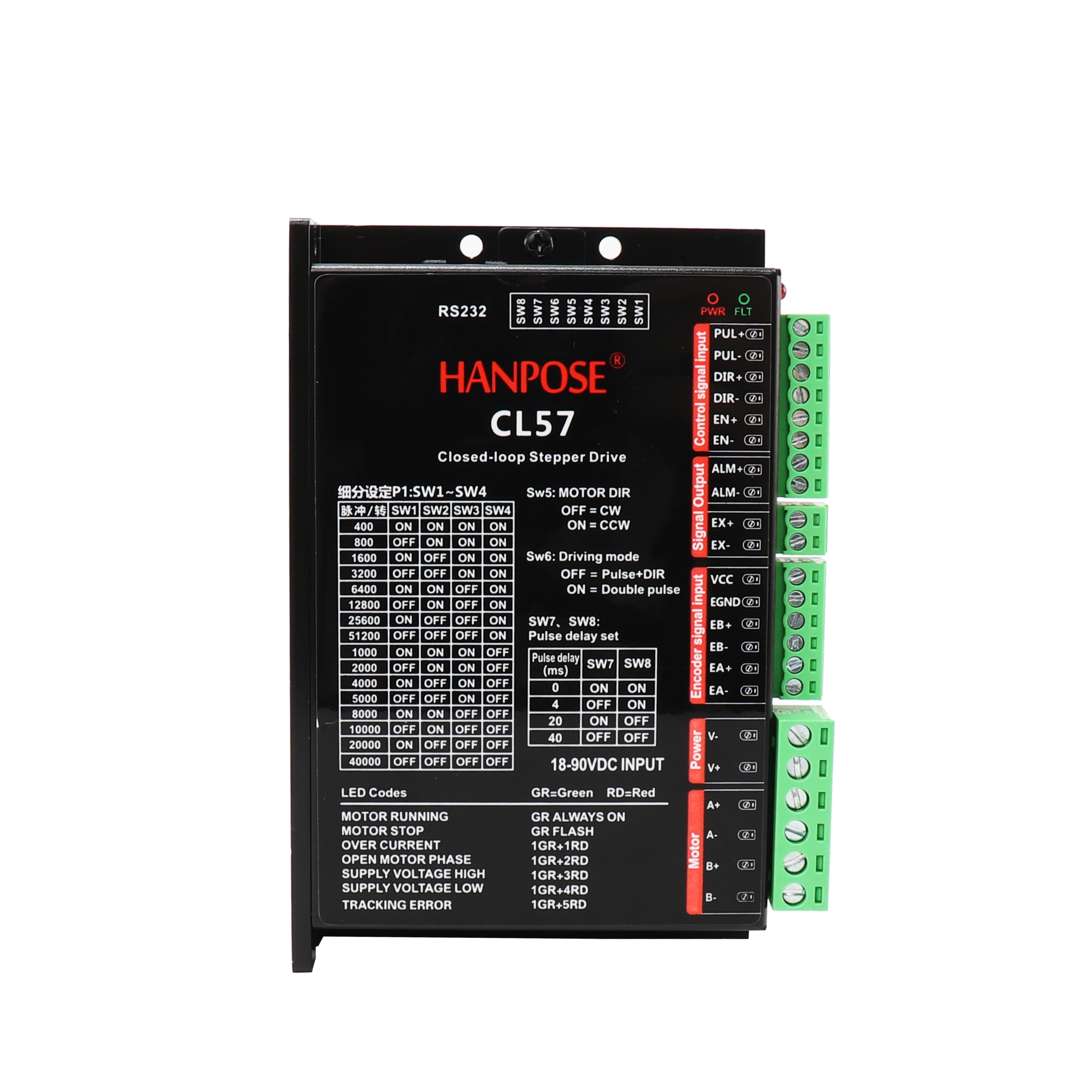 Hybrid Step-servo motor NEMA 23 4A 2.2N.m Stepper Motor 57EH76 + CL57 Closed Loop Servo Driver CNC Controller Kit