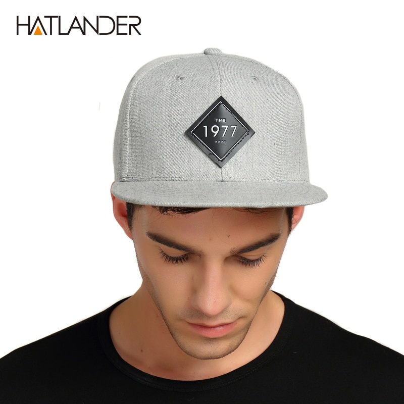 [HATLANDER] Vintage 1977 cool plat bill casquette de baseball femmes hommes gorras planas snapbacks chapeau de camionneur en plein air hip-hop snapback casquettes