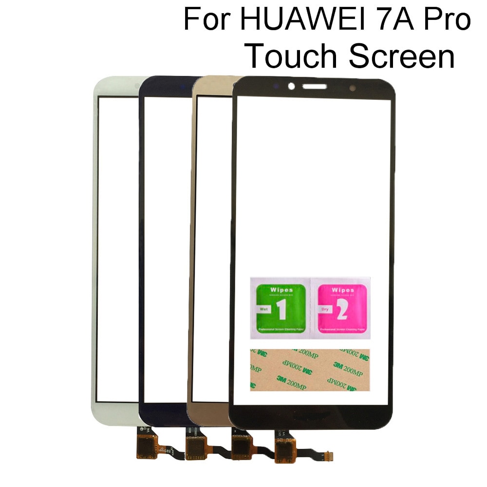 Kosketusnäyttö huawei honor 7a pro aum -l29 digitoija paneelianturi 3m liimapyyhkeitä touch