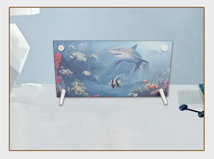 2pcs Blank Sublimation Crystal glass painting personality DIY glass frame Printing Sublimation Ink Transfer Print