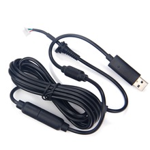 USB 4Pin Voor Line Cord Kabel + Breakaway Adapter Voor Xbox 360 Bedrade Controller KK