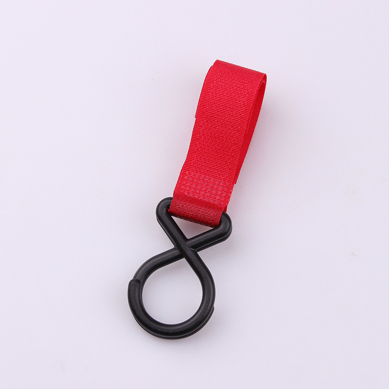Poignée de poussette colorée, 1 pièce, poignée, crochets de suspension pour poussette, accessoires de landau, sacs de transport, 1 pièce: Argent