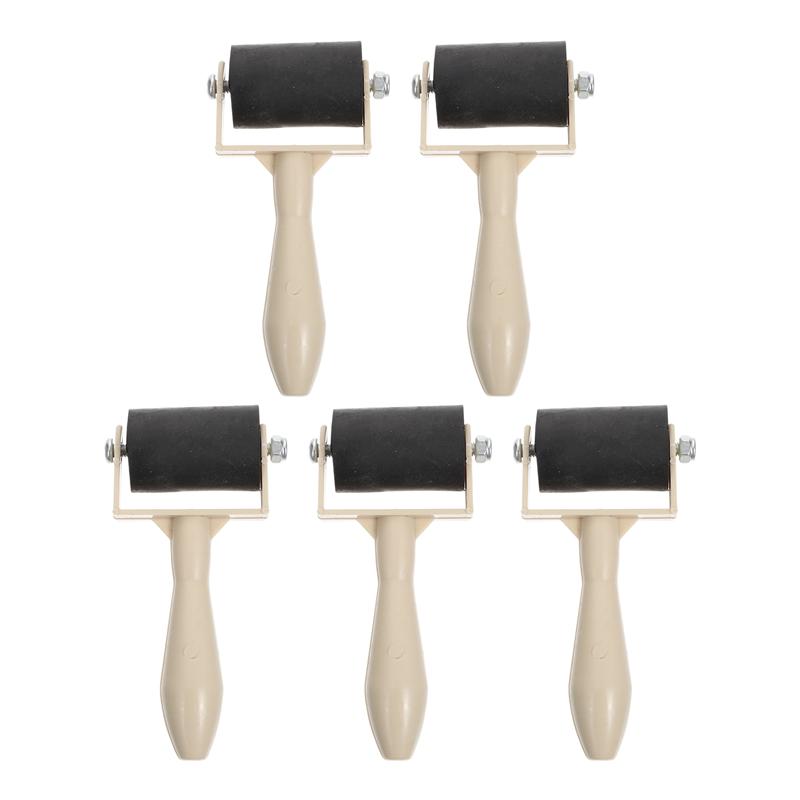 5 Pcs Printmaking Rollers Practical Printmaking Roller Brayer Printing Glue Stick