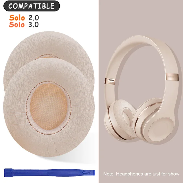 Ørepuder til beat solo 2 solo 2 ørepude solo 3 solo 3 hovedtelefoner ørepuder ørekopper reservedele headset skumpude: Hvede