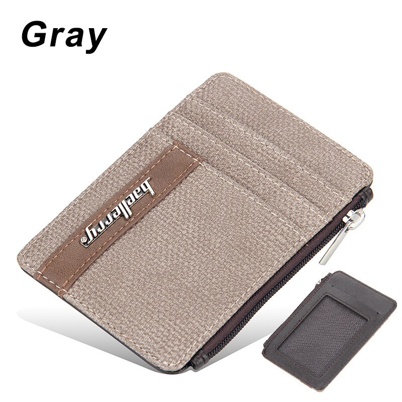 Baellery vintage curto carteira masculina de couro duplo zíperes multifunction business wallet men coin pocket alta qualidade masculino bolsa: card holder-b
