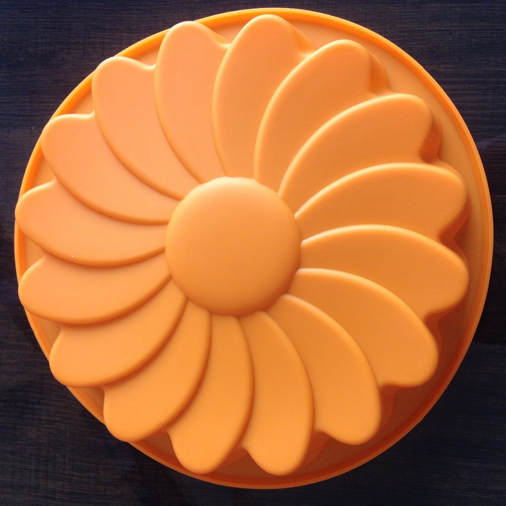 8 Inch Ronde Siliconen Cakevorm Oven Bakken Tools Chiffon Cakevorm (Kleuren Willekeurig)